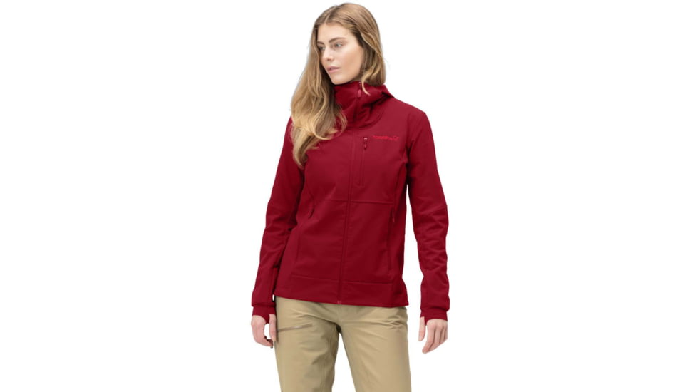 Norrona Lofoten Hiloflex200 Hood - Womens, Rhubarb, Large, 1043-20-5700-L