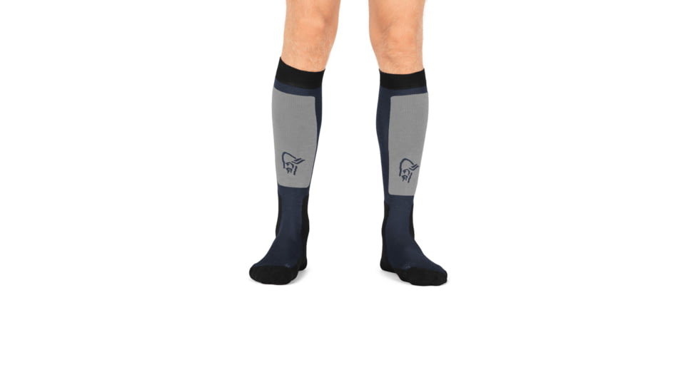 Norrona Lofoten Mid Weight Merino Long Socks, Cool Black, 37-39, 1064-17-7760-37-39