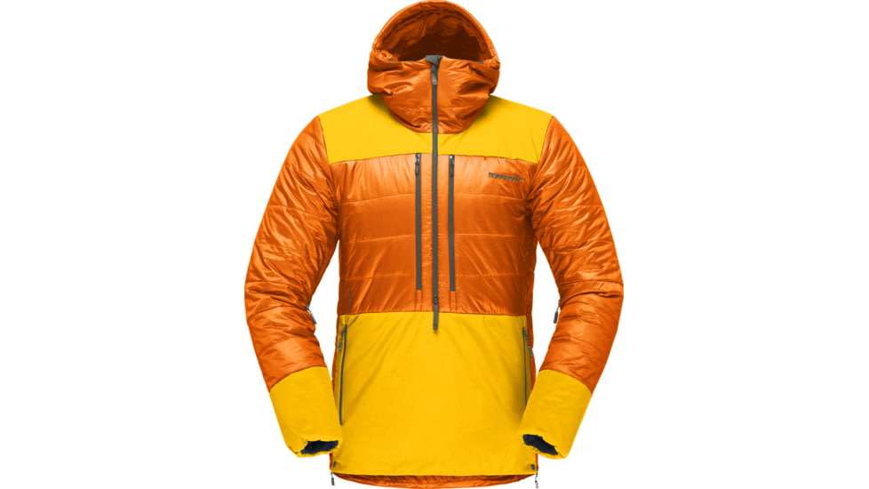 Norrona Lofoten Primaloft80 Anorak - Mens, Orange Popsicle/Lemon Chrome, Medium, 1013-20-5549-M