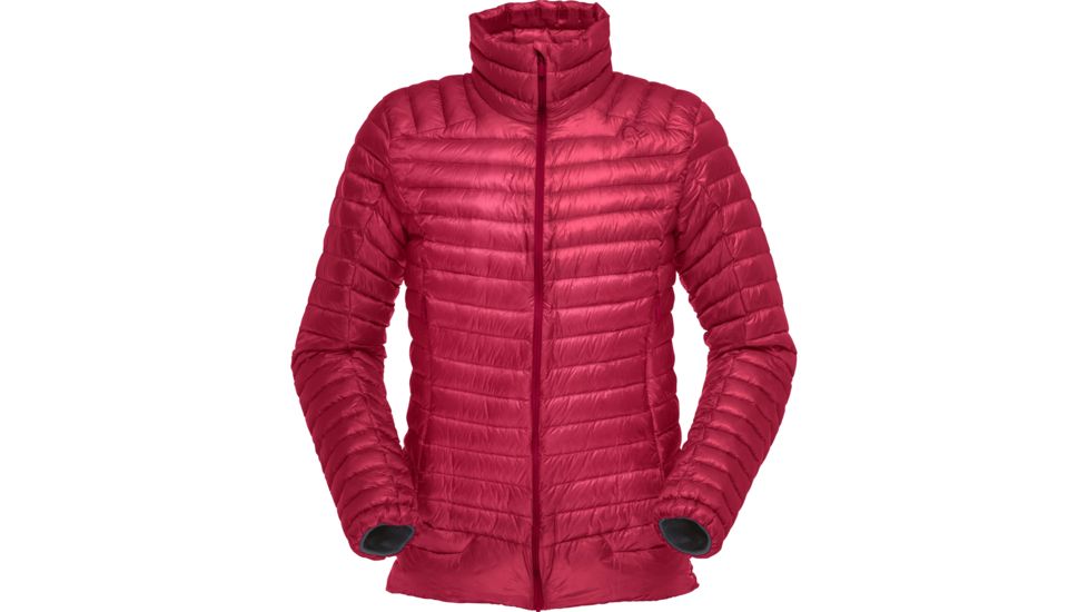 Norrona Lofoten Super Lightweight Down - Womens, Rhubarb, Small, 1051-17-5700-S