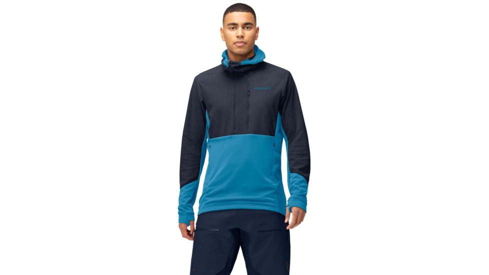 Norrona Lofoten Thermal Pro Hood - Mens, Hawaiian Surf/Indigo Night, XL, 1001-22-6609-XL
