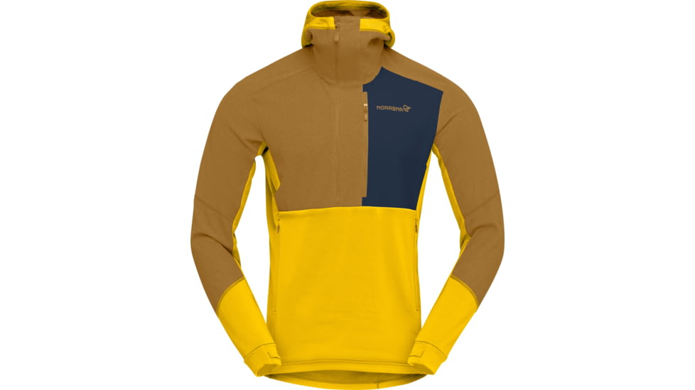 Norrona Lofoten Thermal Pro Hood - Mens, Sulphur/Camelflage, Small, 1001-22 5014 S