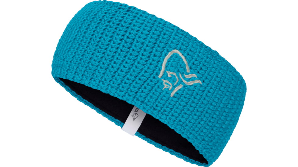 Norrona Logo Headband, Hawaiian surf/Indigo Night, Large, 1461-14-6609-L