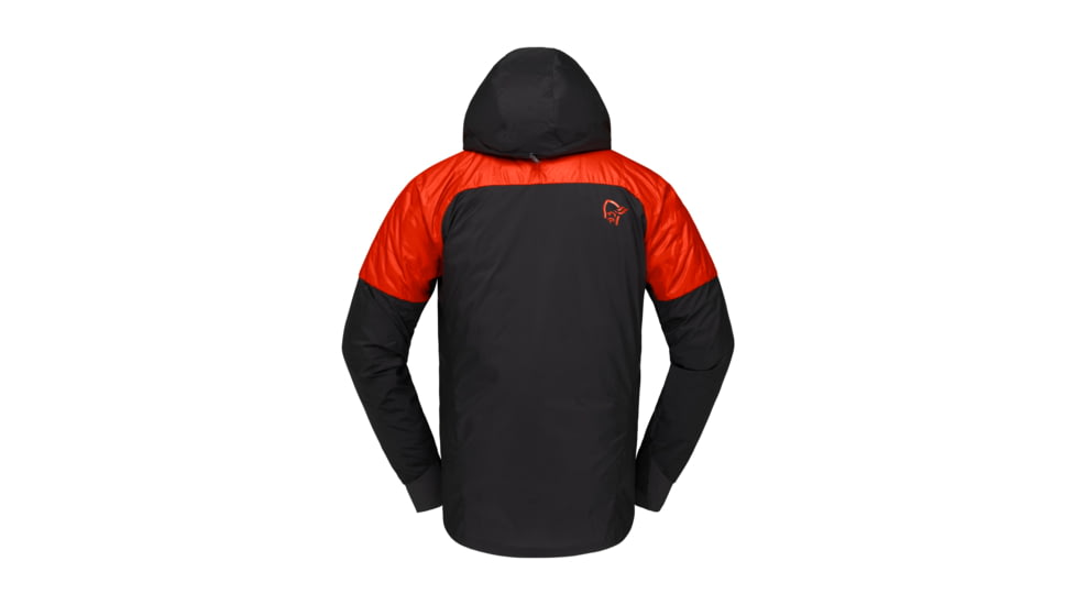 Norrona Lyngen Aero80 Insulated Zip Hood - Mens, Arednalin/Caviar, Medium, 2003-23 5660 M