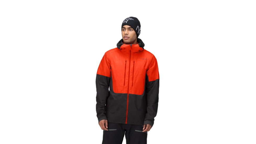 Norrona Lyngen Aero80 Insulated Zip Hood - Mens, Arednalin/Caviar, Medium, 2003-23 5660 M