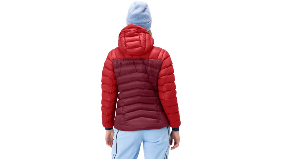 Norrona Lyngen Down 850 Hood - Womens, True Red/Rhubarb, S, 2005-20-5702-S