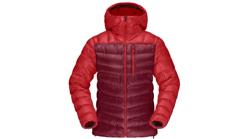 Norrona Lyngen Down 850 Hood - Womens, True Red/Rhubarb, S, 2005-20-5702-S