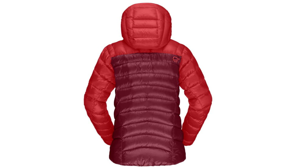 Norrona Lyngen Down 850 Hood - Womens, True Red/Rhubarb, S, 2005-20-5702-S
