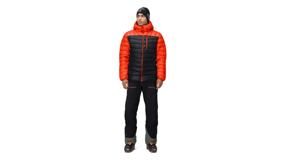 Norrona Lyngen Down850 Hood - Mens, Arednalin/Caviar, Medium, 2004-20 5660 M