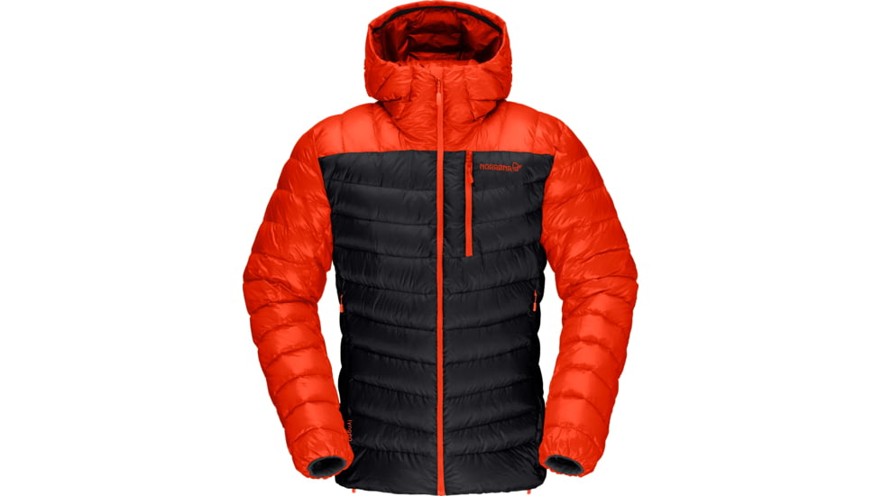 Norrona Lyngen Down850 Hood - Mens, Arednalin/Caviar, Medium, 2004-20 5660 M