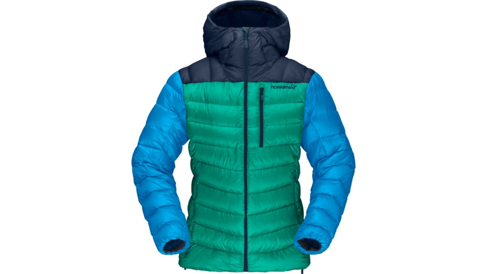 Norrona Lyngen Down850 Hood - Womens, Arcadia/Campanula, Extra Large, 2005-20-1173-XL
