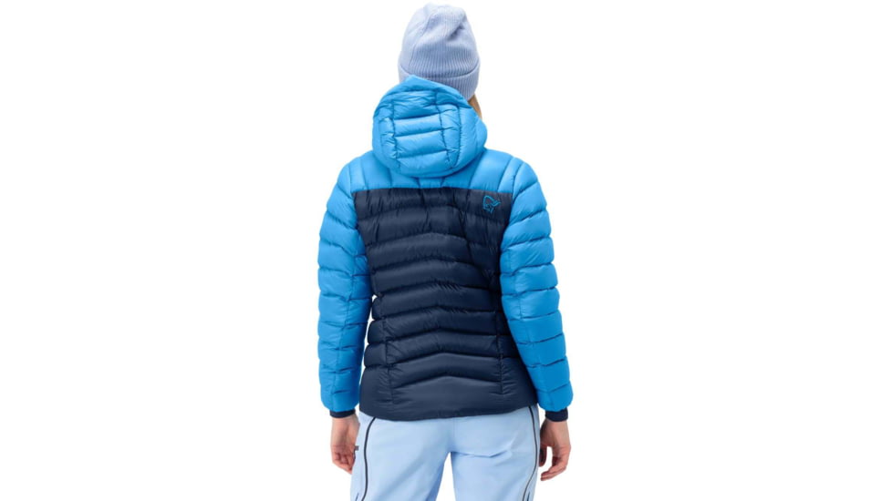 Norrona Lyngen Down850 Hood - Womens, Campanula/Indigo Night, Extra Large, 2005-20-6602-XL