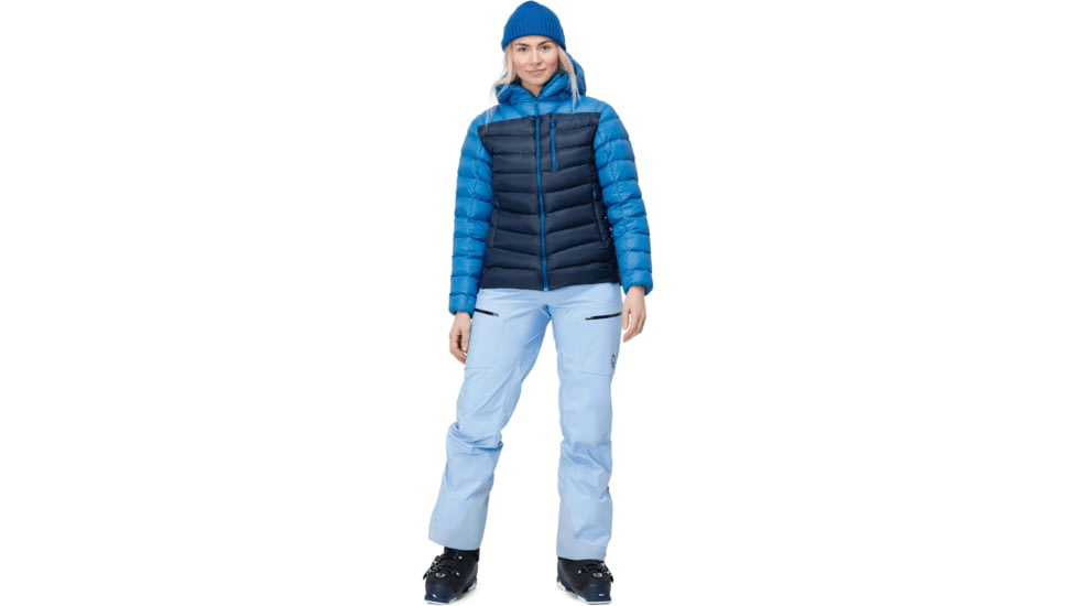 Norrona Lyngen Down850 Hood - Womens, Campanula/Indigo Night, Extra Large, 2005-20-6602-XL