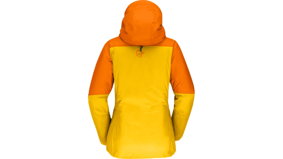 Norrona Lyngen Dri2 Thermo60 Jacket - Womens, Orange Popsicle/Lemon Chrome, Large, 2013-21-5549-L