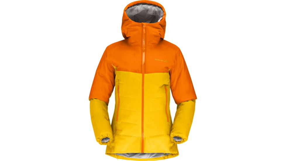 Norrona Lyngen Dri2 Thermo60 Jacket - Womens, Orange Popsicle/Lemon Chrome, Large, 2013-21-5549-L