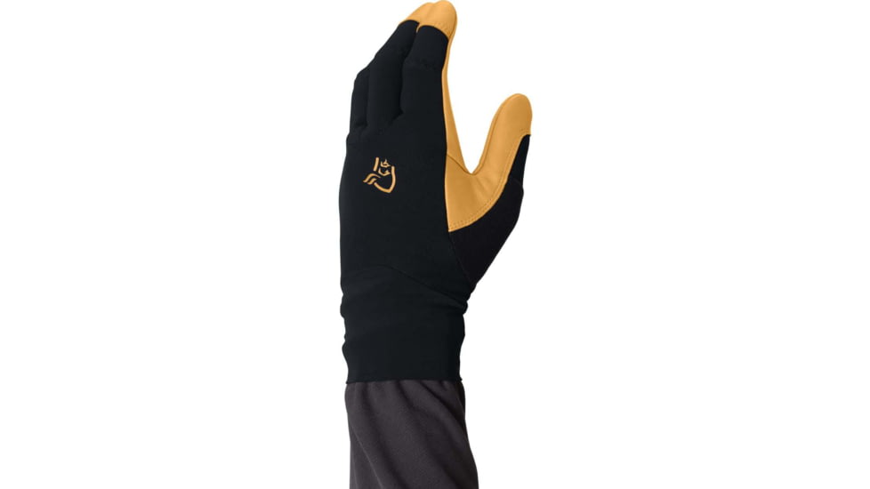 Norrona Lyngen Gore-Tex Infinium Leather Gloves, Caviar, Medium, 2021-18-7718-M