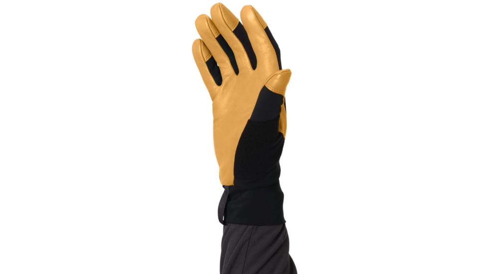 Norrona Lyngen Gore-Tex Infinium Leather Gloves, Caviar, Medium, 2021-18-7718-M