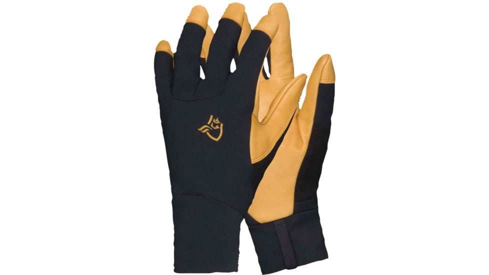 Norrona Lyngen Gore-Tex Infinium Leather Gloves, Caviar, Medium, 2021-18-7718-M