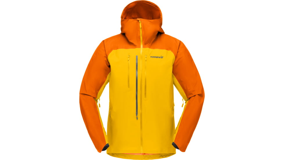 Norrona Lyngen Gore-Tex Jacket - Mens, Orange Popsicle/Lemon Chrome, Medium, 2006-21-5549-M