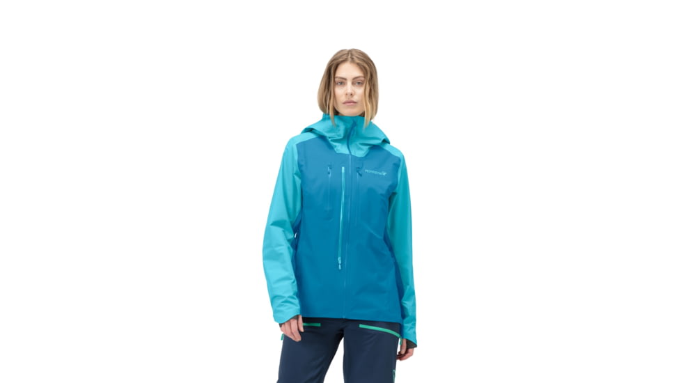 Norrona Lyngen Gore-Tex Jacket - Womens, Aquarius/Hawaiian Surf, Medium, 2014-21 2377 M