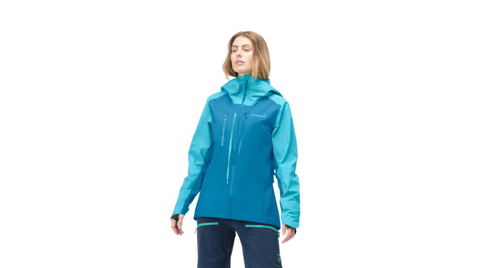 Norrona Lyngen Gore-Tex Jacket - Womens, Aquarius/Hawaiian Surf, Medium, 2014-21 2377 M