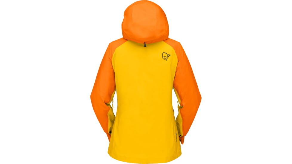 Norrona Lyngen Gore-Tex Jacket - Womens, Orange Popsicle/Lemon Chrome, Small, 2014-21-5549-S