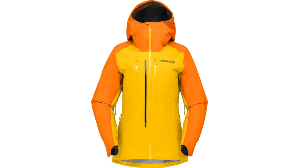 Norrona Lyngen Gore-Tex Jacket - Womens, Orange Popsicle/Lemon Chrome, Small, 2014-21-5549-S