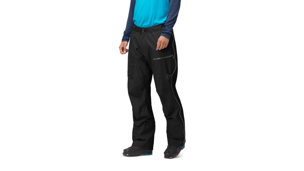 Norrona Lyngen Gore-Tex Paclite Overpants - Mens, Caviar/Castor Grey, Small, 2010-22 7720 S