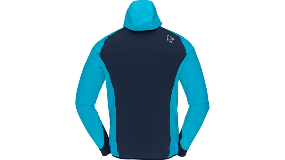 Norrona Lyngen Hiloflex100 Jacket - Mens, Hawaiian surf/Indigo Night, Extra Large, 2008-21-6609-XL