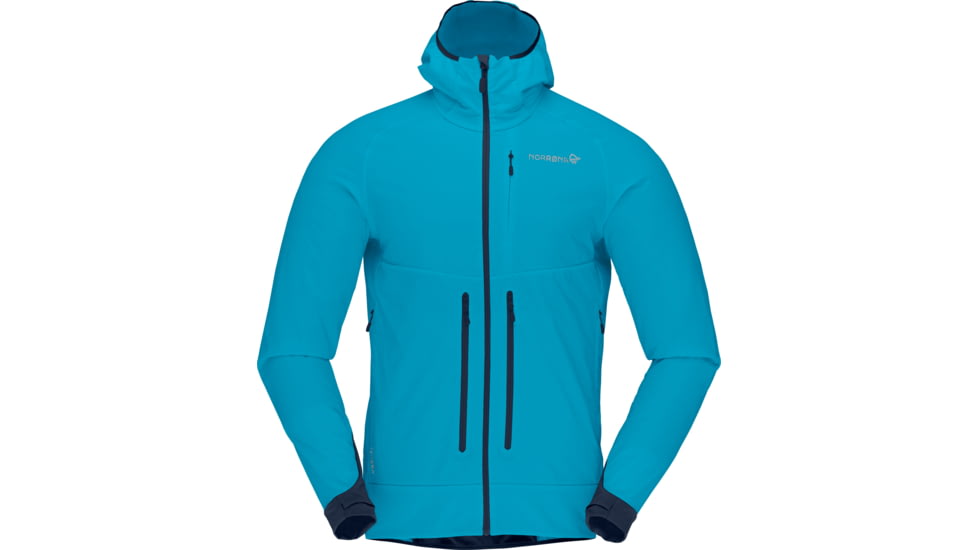 Norrona Lyngen Hiloflex100 Jacket - Mens, Hawaiian surf/Indigo Night, Extra Large, 2008-21-6609-XL