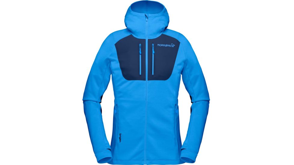 Norrona Lyngen Powerstretch Pro Zip Hoodie - Womens, Campanula, Medium, 2042-18-6601-M