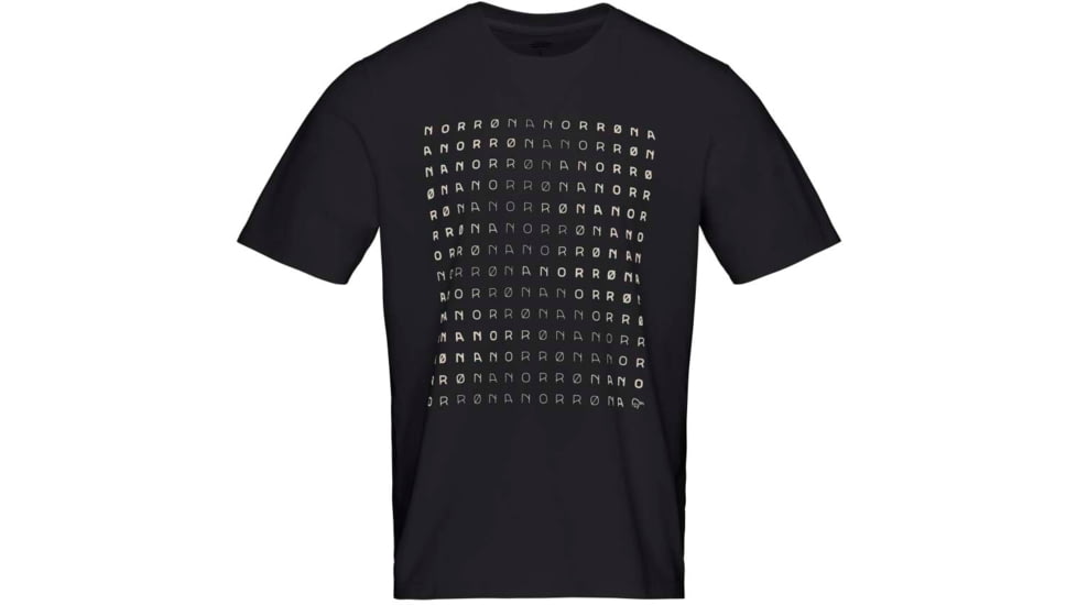 Norrona Matrix T-Shirt - Mens, Caviar Black, Large, 3402-23 7718 L