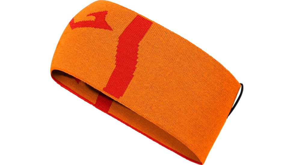 Norrona Mega Logo Headband, Orange Popsicle/Arednalin, One Size, 3414-18-5541-ONE SIZE