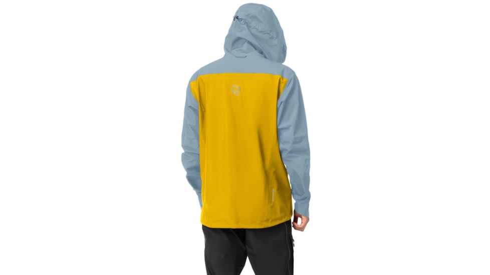 Norrona Mens falketind Gore-Tex Jacket - Mens, Sulphur/Blue Fog, Medium, 1802-21 5011 M