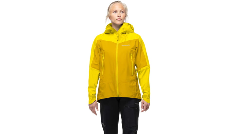 Norrona Falketind Gore-Tex Jacket - Women's, Large, Blazing Yellow/Sulphur, 1804-21 5655 L