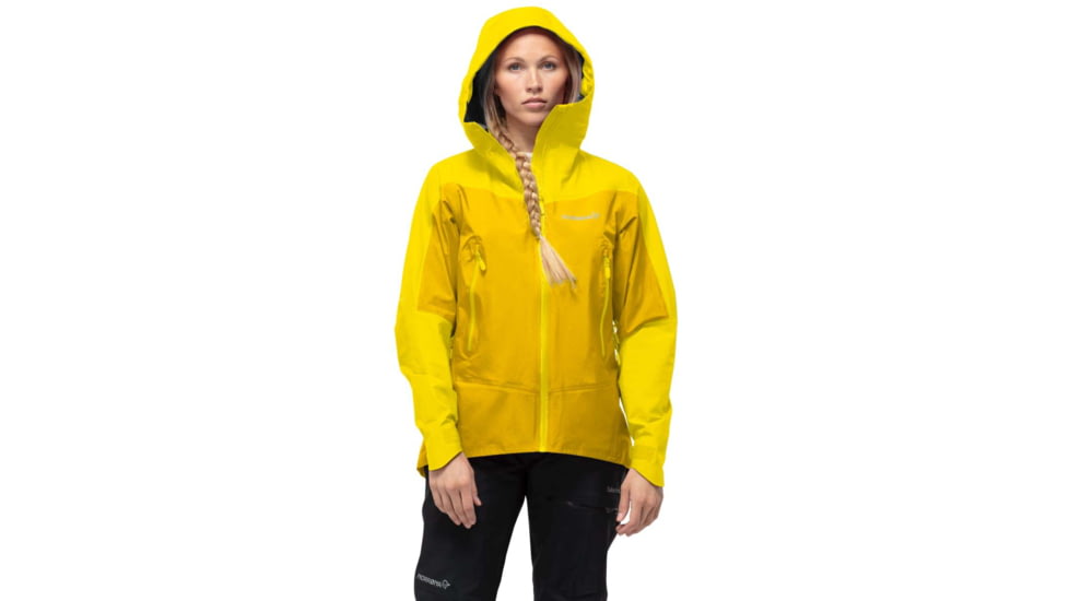 Norrona Falketind Gore-Tex Jacket - Women's, Large, Blazing Yellow/Sulphur, 1804-21 5655 L