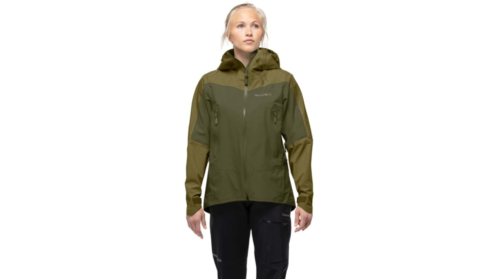 Norrona Falketind Gore-Tex Jacket - Women's, Large, Olive Drab/Olive Night, 1804-21 3908 L