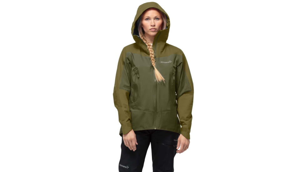 Norrona Falketind Gore-Tex Jacket - Women's, Large, Olive Drab/Olive Night, 1804-21 3908 L