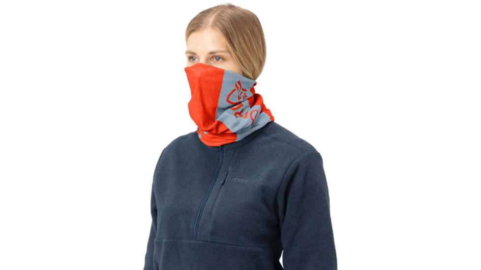 Norrona Microfiber Neck, Arednalin Red/Blue Fog, 3441-17 5652 PCS