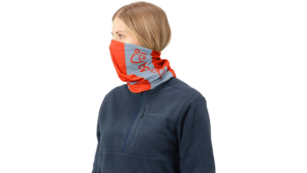 Norrona Microfiber Neck, Arednalin Red/Blue Fog, 3441-17 5652 PCS