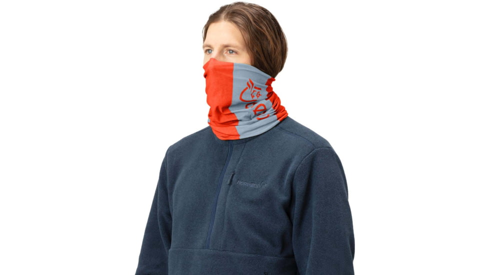 Norrona Microfiber Neck, Arednalin Red/Blue Fog, 3441-17 5652 PCS