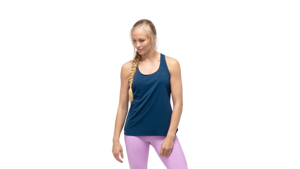 Norrona Norrna Singlet - Womens, Indigo Night, Large, 7042698425782