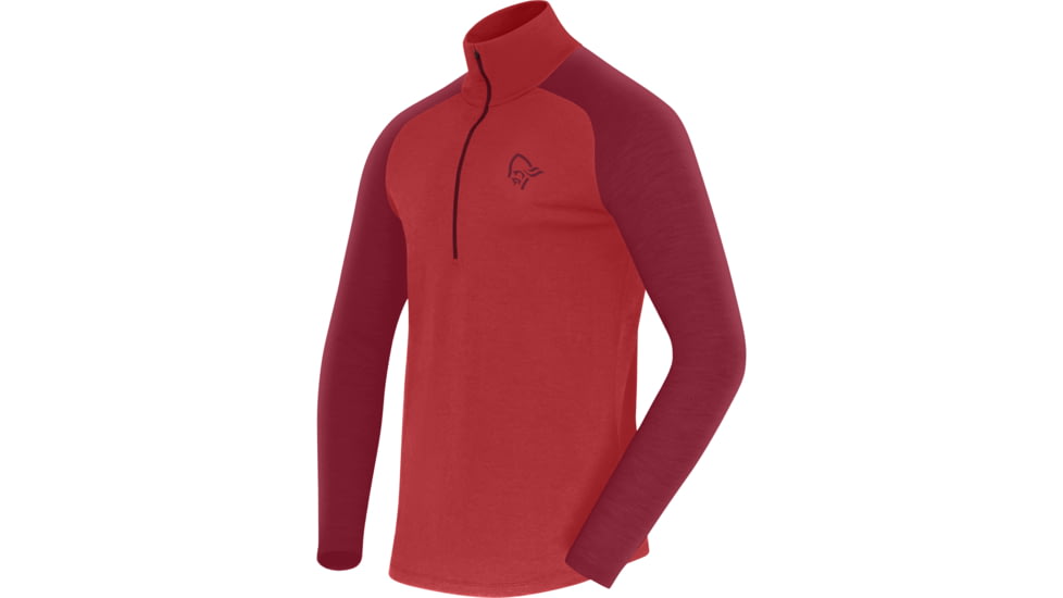 Norrona Femund Pureull Zip Neck Top - Mens