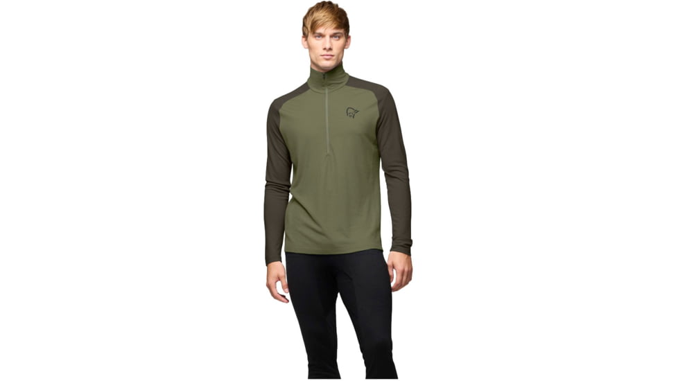 Norrona Femund Pureull Zip Neck Top - Mens