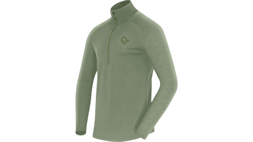 Norrona Femund Pureull Zip Neck Top - Mens