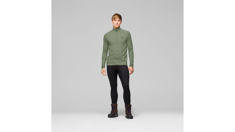 Norrona Femund Pureull Zip Neck Top - Mens