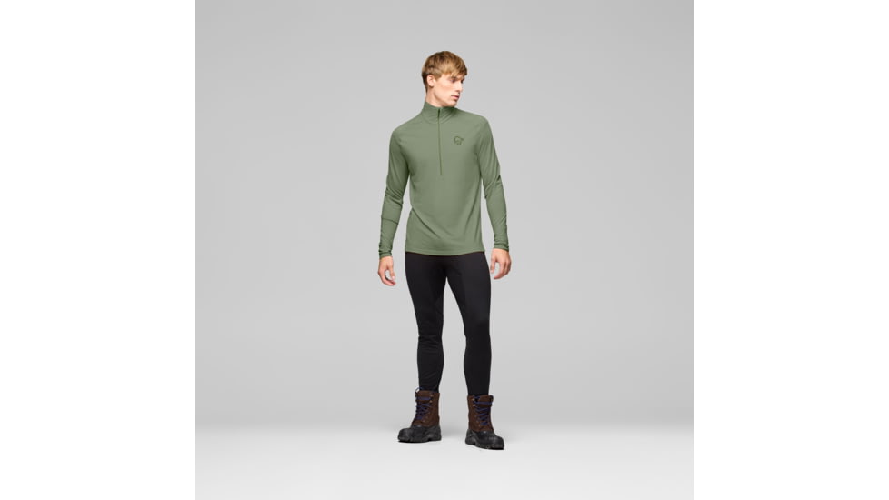 Norrona Femund Pureull Zip Neck Top - Mens