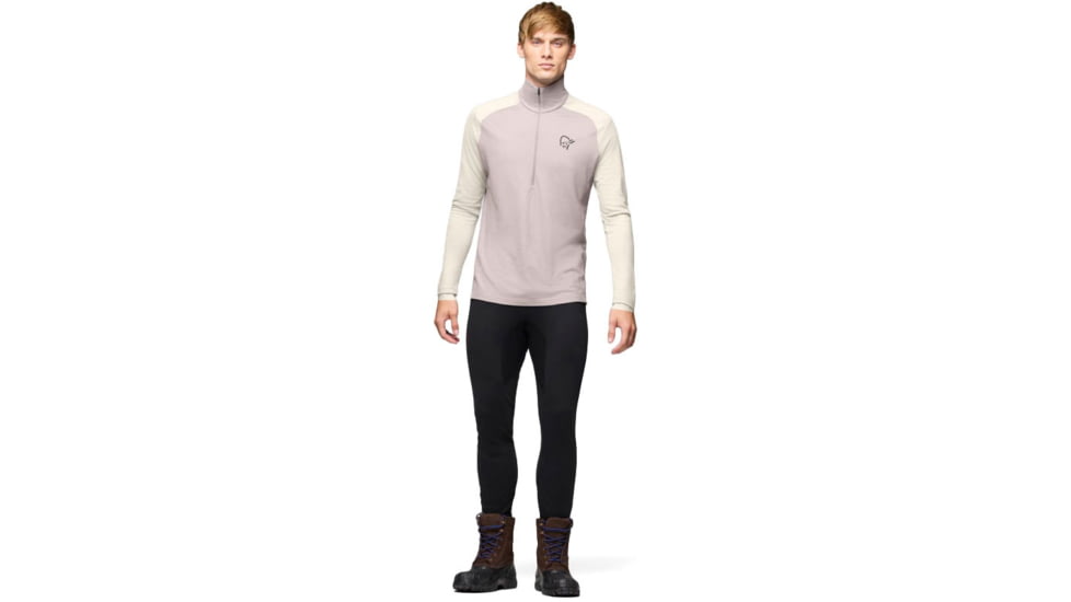 Norrona Femund Pureull Zip Neck Top - Mens