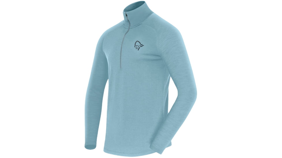 Norrona Femund Pureull Zip Neck Top - Mens
