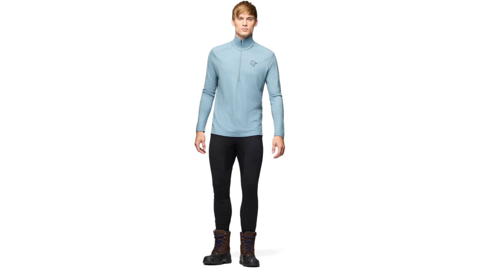 Norrona Femund Pureull Zip Neck Top - Mens